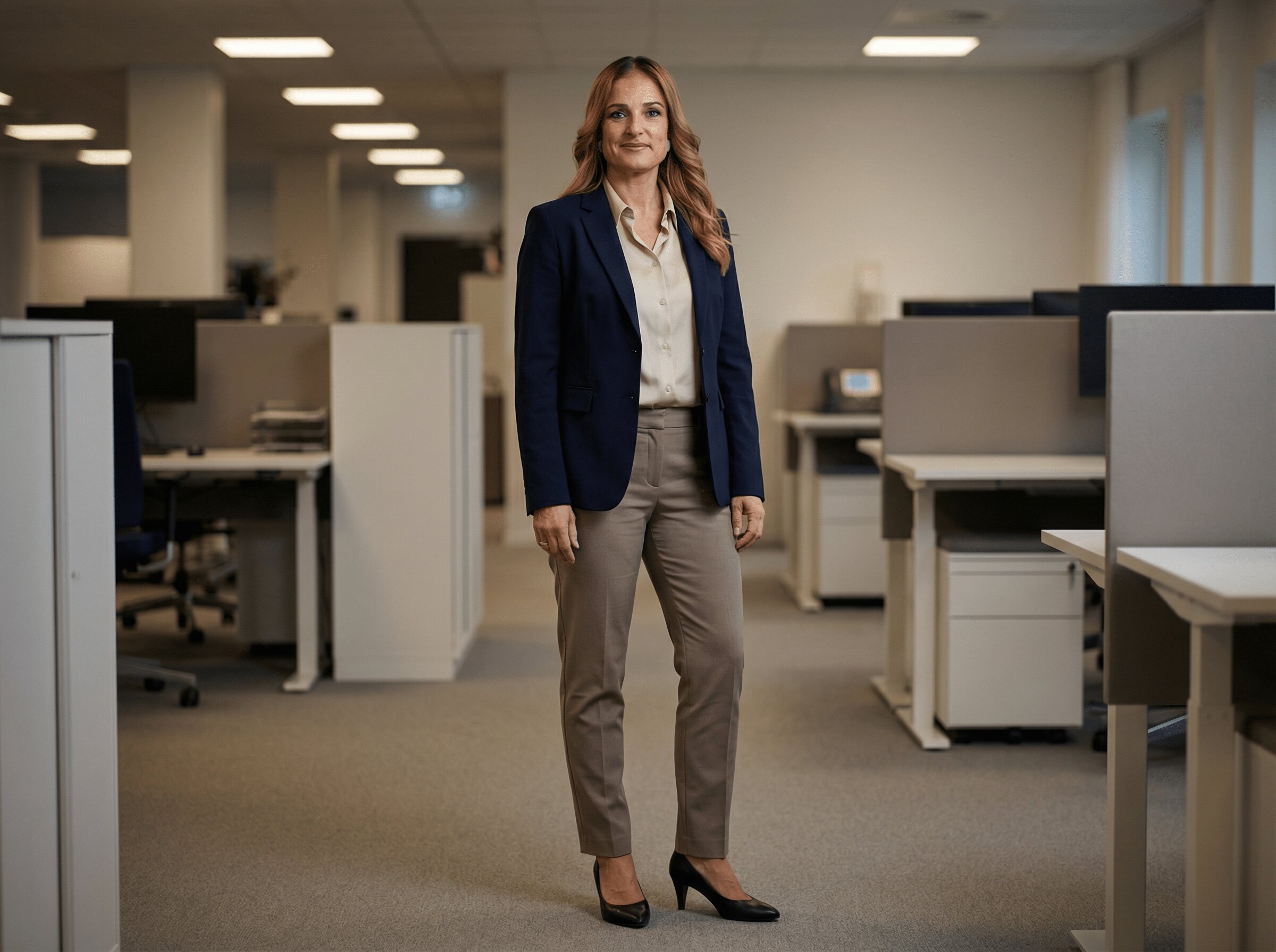 Marinblå Klassisk Blazer